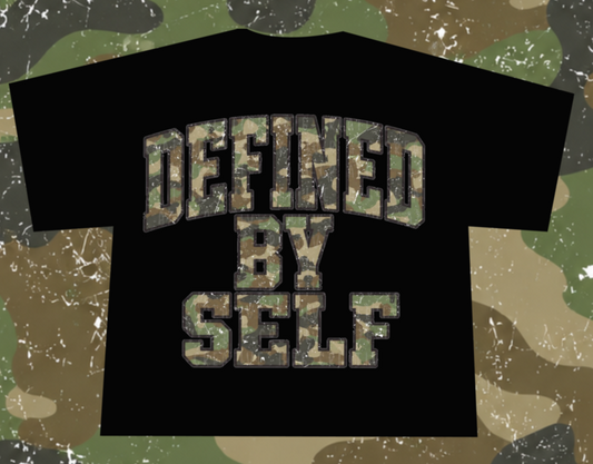 ‘DEFINED BY SELF’ T-SHIRT BLACK